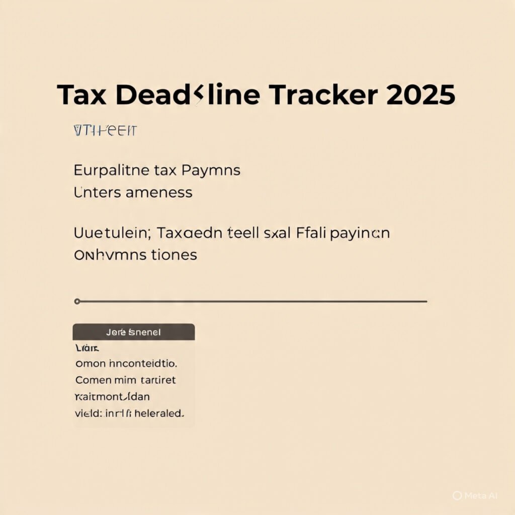 Tax Deadline Tracker for Freelancers: 2025 Guide