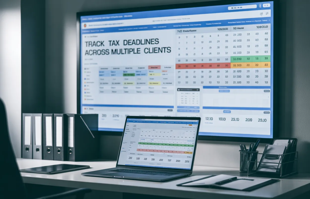 Track tax deadlines for multiple clients