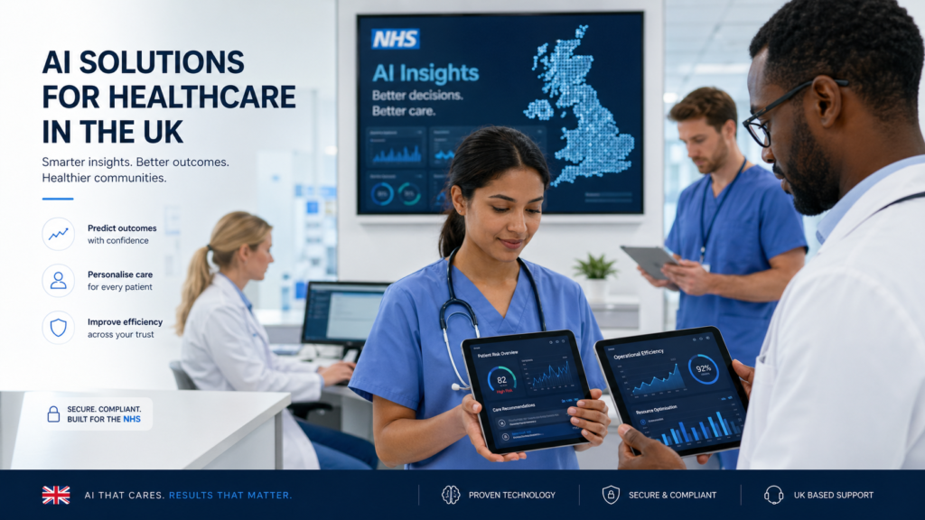 hire AI agency healthcare uk