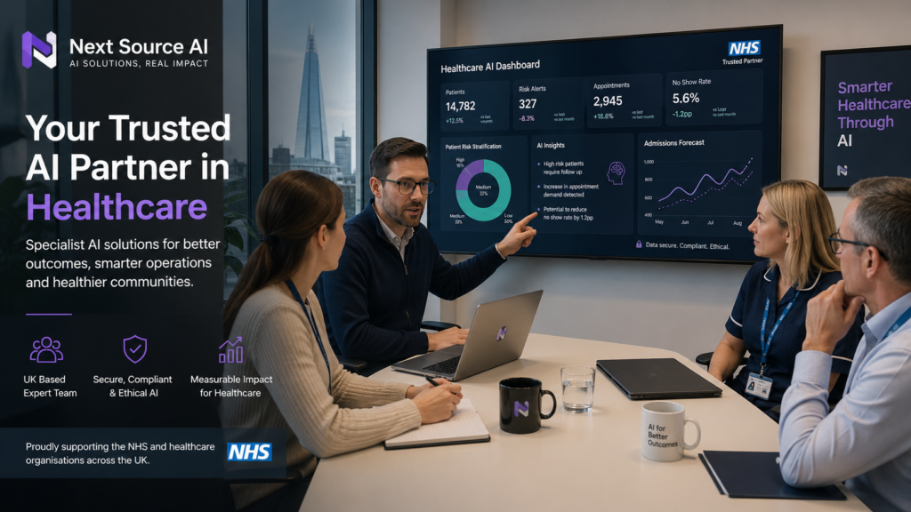 hire AI agency healthcare uk
